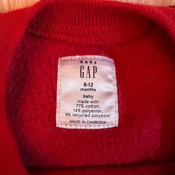 Baby Gap Boy or Girl Red Tartan Plaid Holiday Set - Size 6-12 Months - Picture 8 of 14